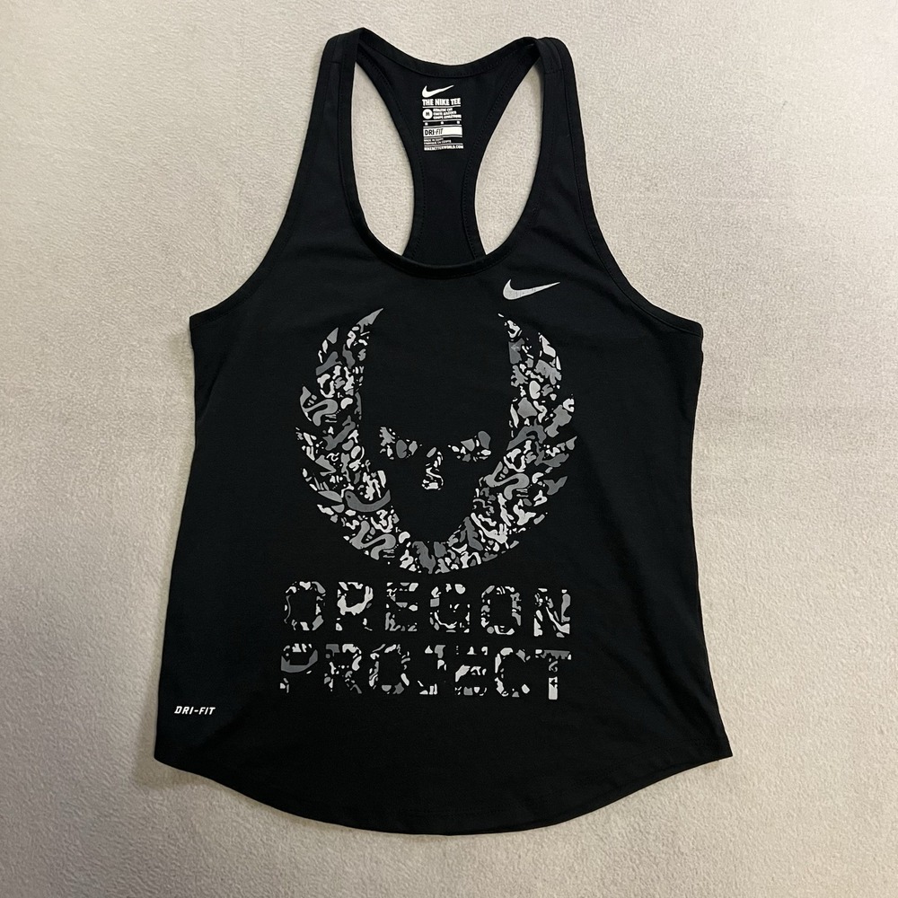 Nike Oregon Project Dri-Fit Racerback Tank Top Women's Size Medium Black
